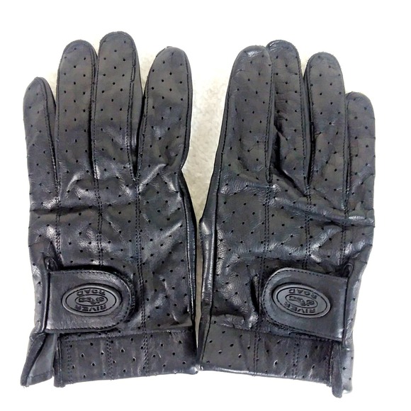 River Road Other - Vintage River Road Black Cheyenne Style Motorcycle Gloves Size Mens Large